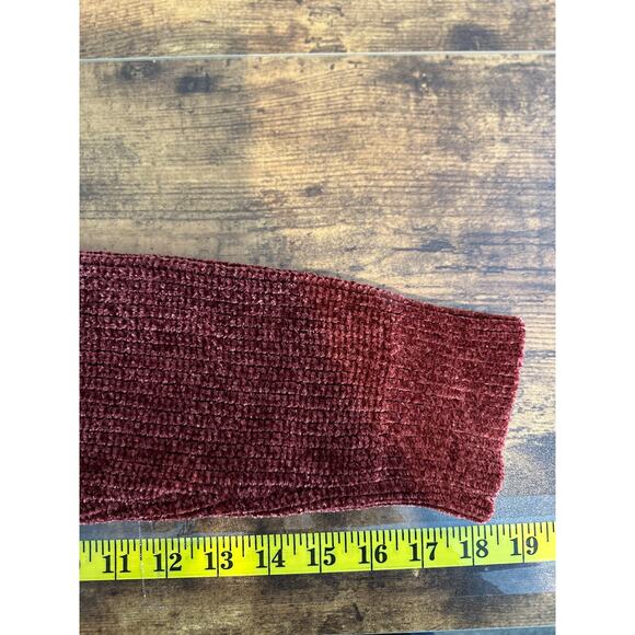 Matty M Cozy Cable Open Front Chenille Duster Cardigan Sweater Medium Boho - Picture 6 of 7